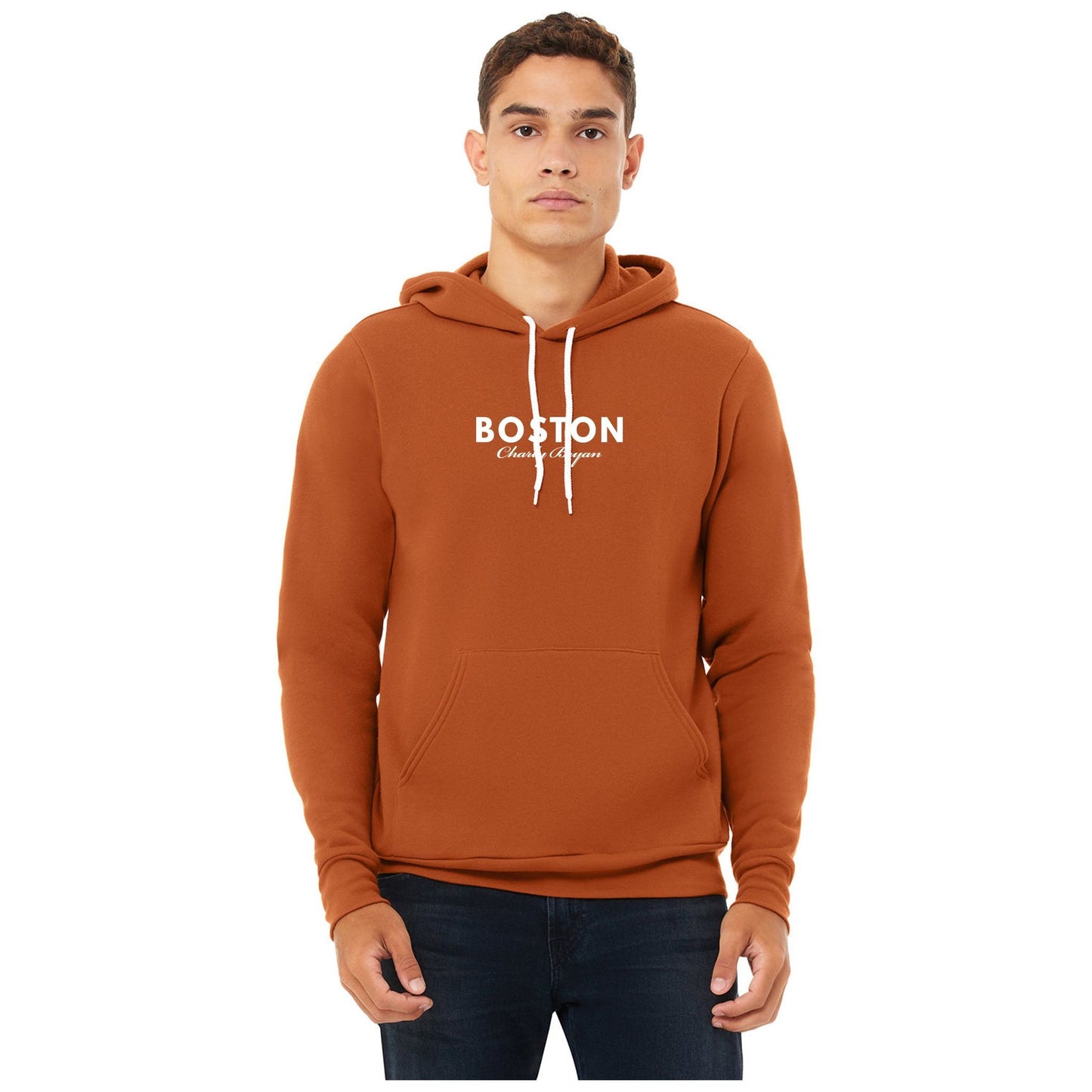 Charly Bryan "Boston Logo" Hoodie - Super Soft and Light Material - City Collection - VERY FEW LEFT, HURRY!!