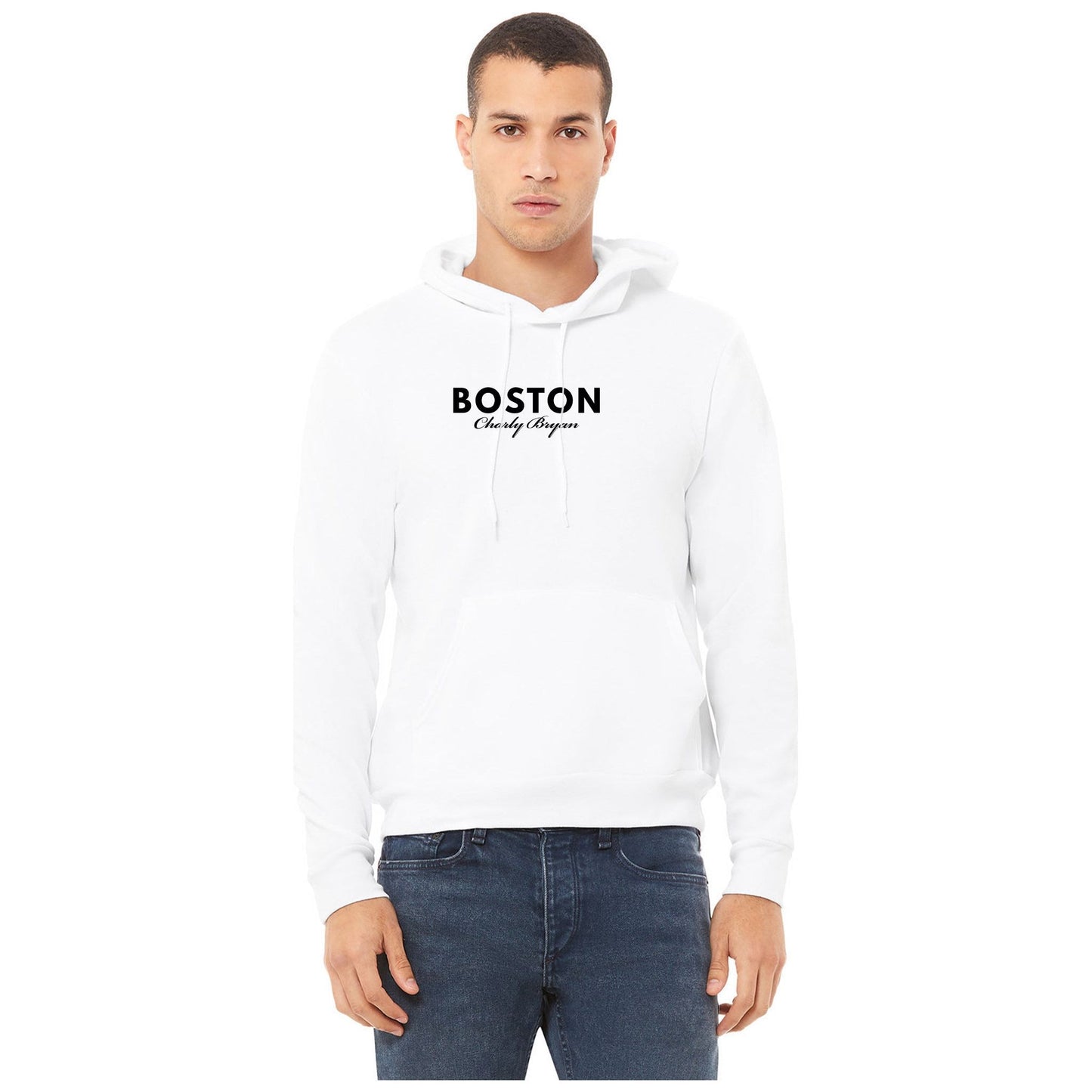 Charly Bryan "Boston Logo" Hoodie - Super Soft and Light Material - City Collection - VERY FEW LEFT, HURRY!!