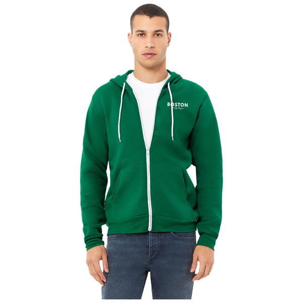 Charly Bryan "Celtics Green" Super Soft Zip Up Hoodie - Part of our "Boston" City Collection