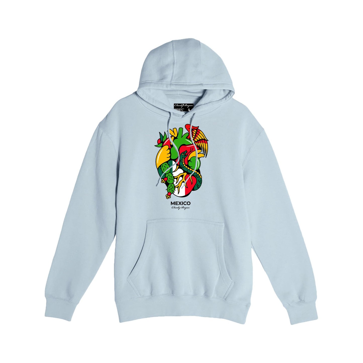 Charly Bryan "Mexico" Hoodie - Flag In my heart hoodie (FREE SHIPPING)