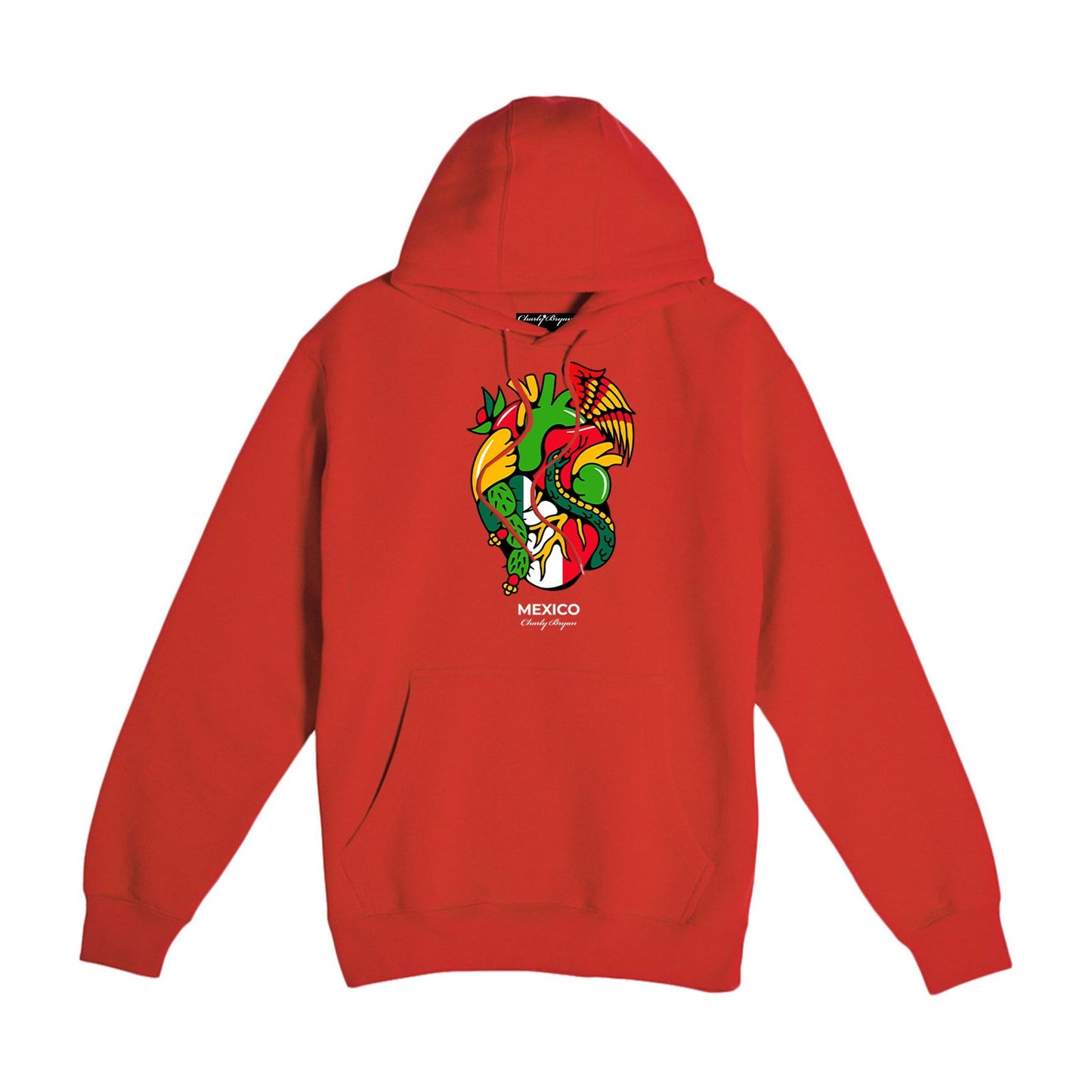 Charly Bryan "Mexico" Hoodie - Flag In my heart hoodie (FREE SHIPPING)