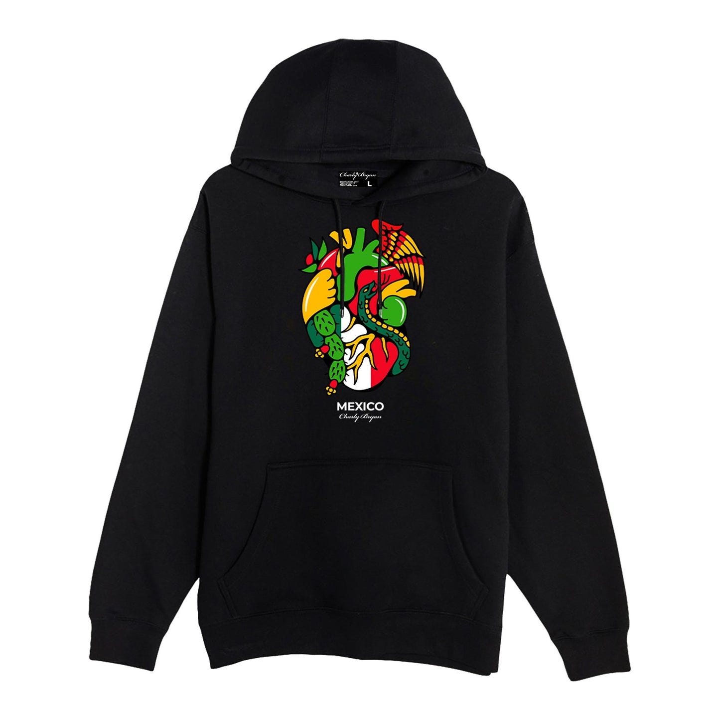 Charly Bryan "Mexico" Hoodie - Flag In my heart hoodie (FREE SHIPPING)