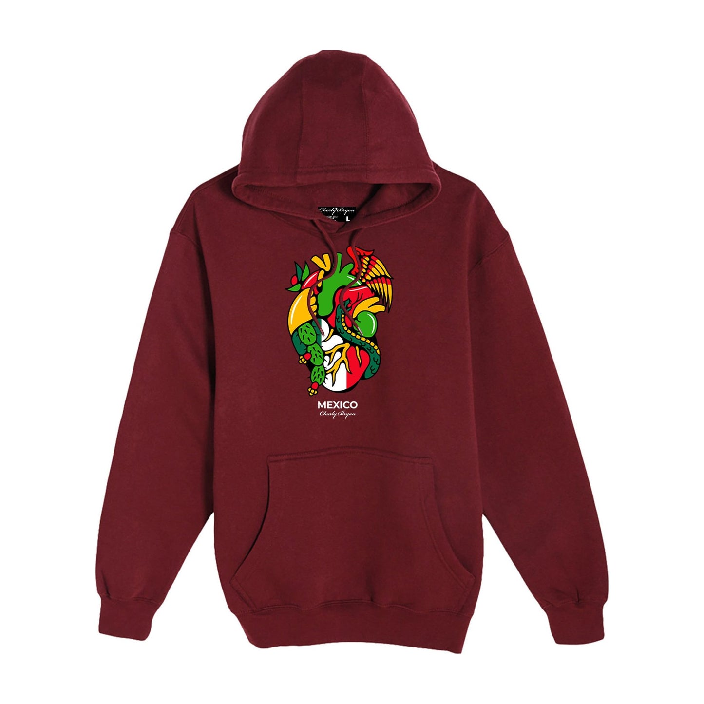 Charly Bryan "Mexico" Hoodie - Flag In my heart hoodie (FREE SHIPPING)