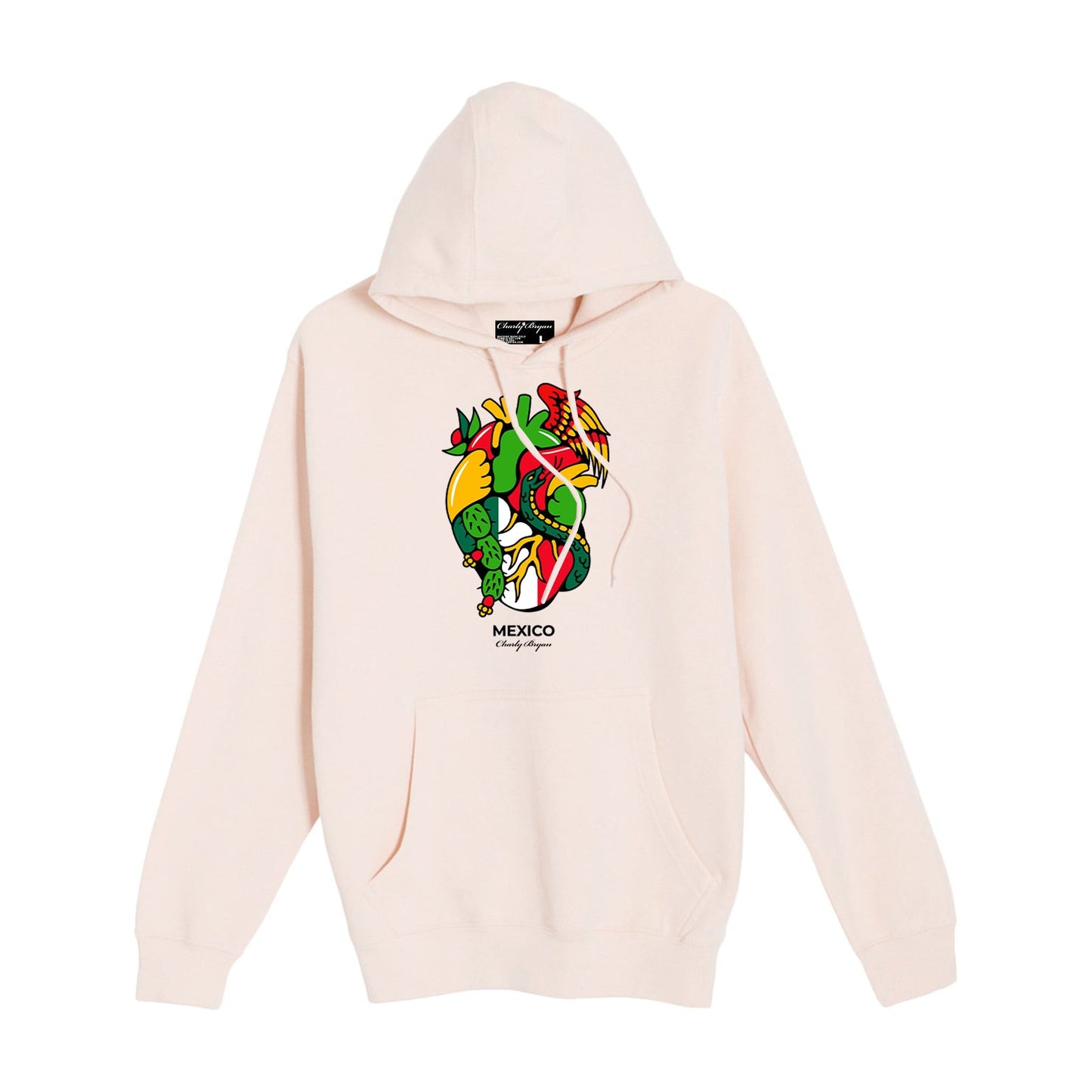 Charly Bryan "Mexico" Hoodie - Flag In my heart hoodie (FREE SHIPPING)