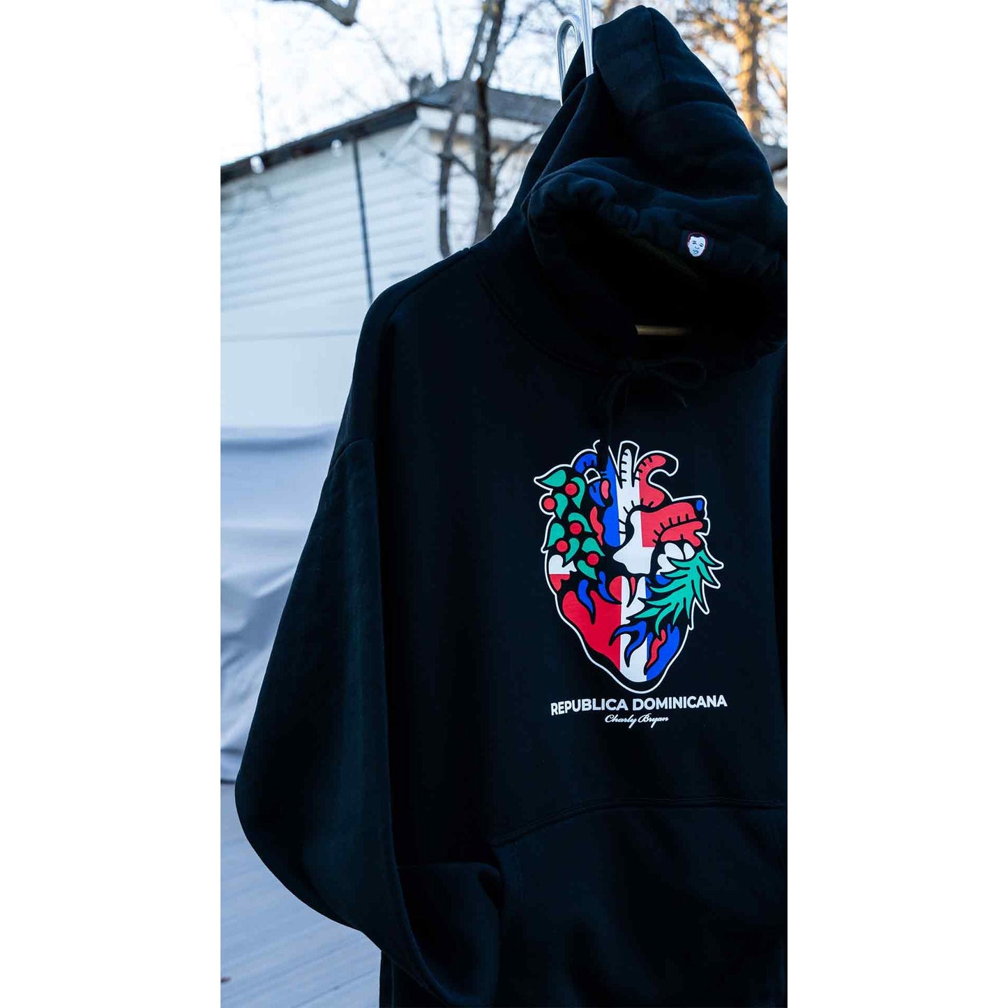 Charly Bryan "República Dominicana"  Premium Heavy Hoodie - Flag in my Heart Collection