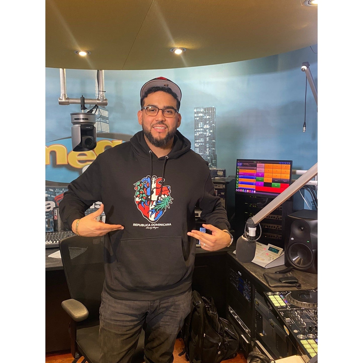 Charly Bryan "República Dominicana"  Premium Heavy Hoodie - Flag in my Heart Collection