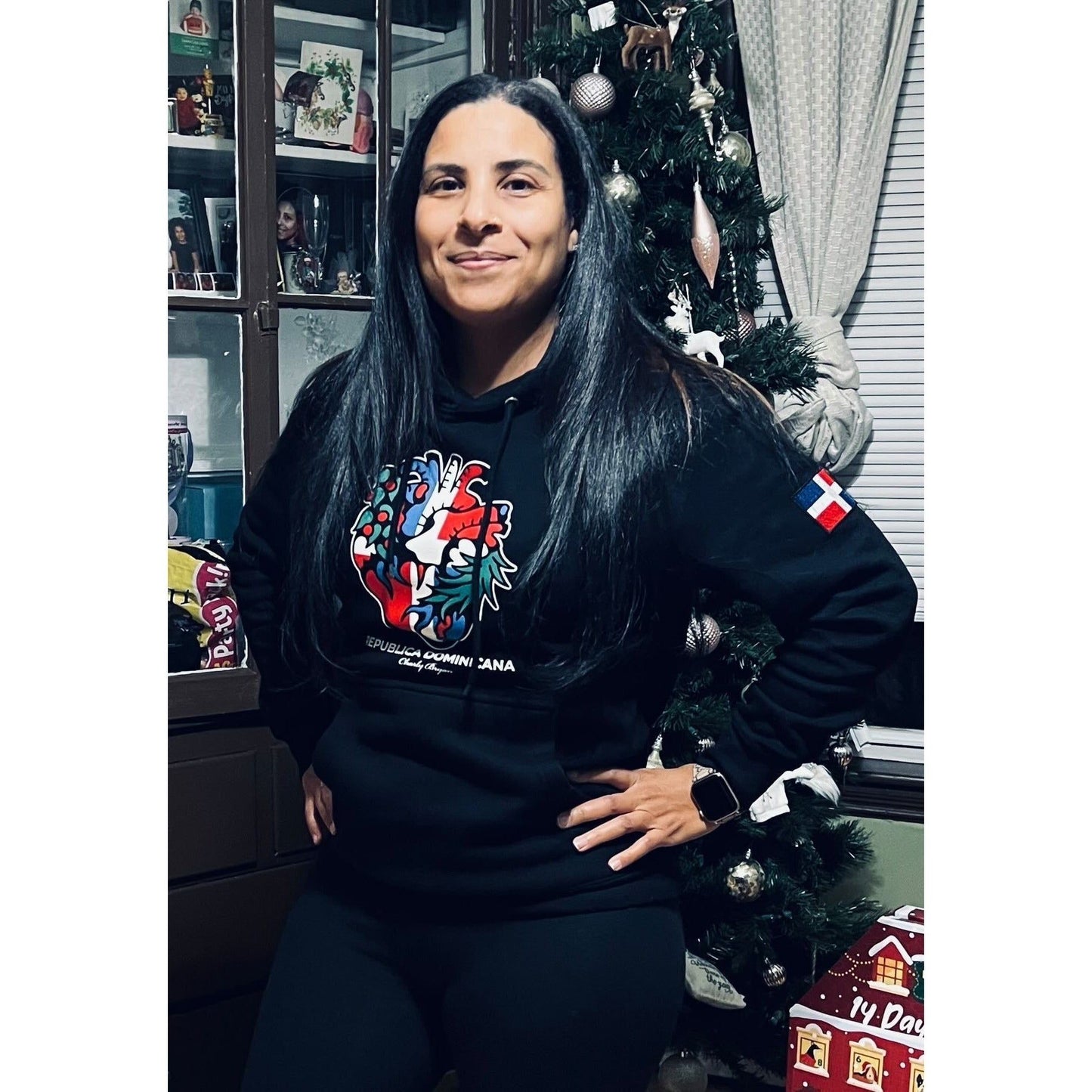 Charly Bryan "República Dominicana"  Premium Heavy Hoodie - Flag in my Heart Collection