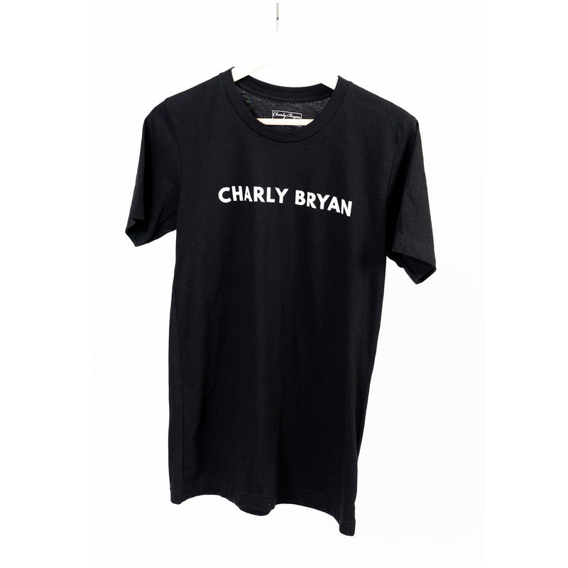 Charly Bryan "Big Logo" Sueded Cotton T-Shirt - Bold Collection