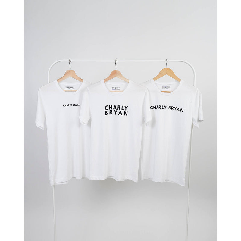 Charly Bryan "Big Logo" Sueded Cotton T-Shirt - Bold Collection
