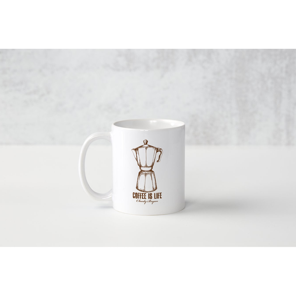 Charly Bryan Greca Coffee Mug - Coffee is life collection (Free Ship –  Charly Bryan Clothing