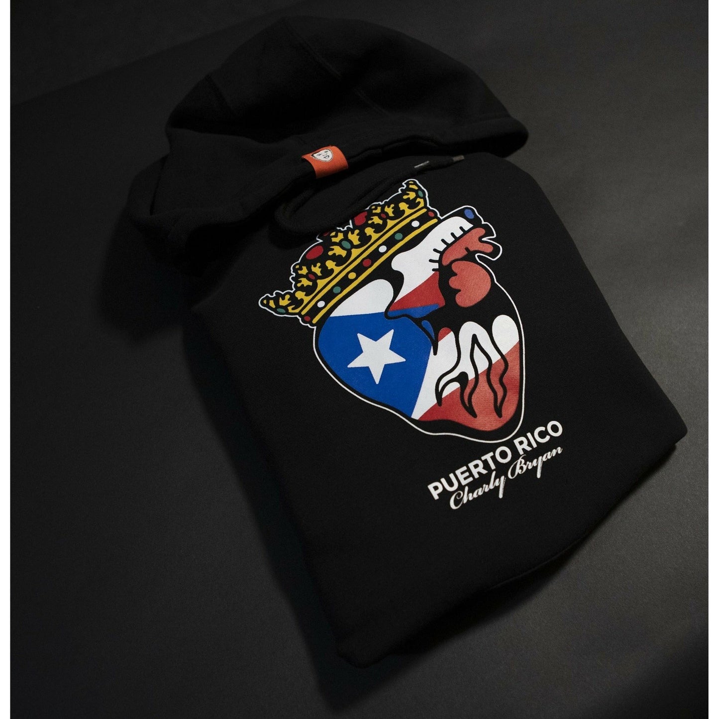 Limited Edition "Puerto Rico" Hoodie - Flag in my Heart Collection NOREAGA is Charly Bryan (Free Shipping)