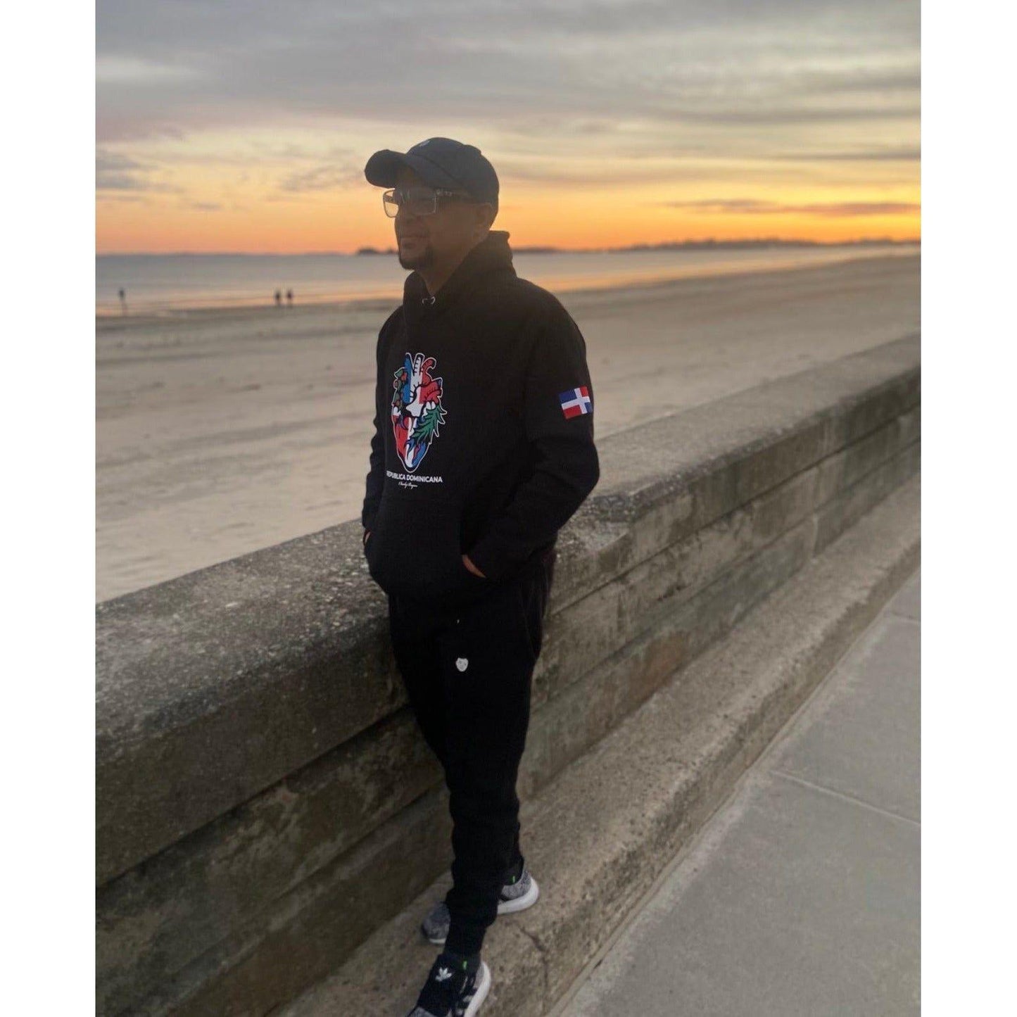 Charly Bryan "República Dominicana"  Premium Heavy Hoodie - Flag in my Heart Collection