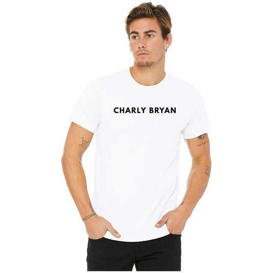 Charly Bryan "Big Logo" Sueded Cotton T-Shirt - Bold Collection