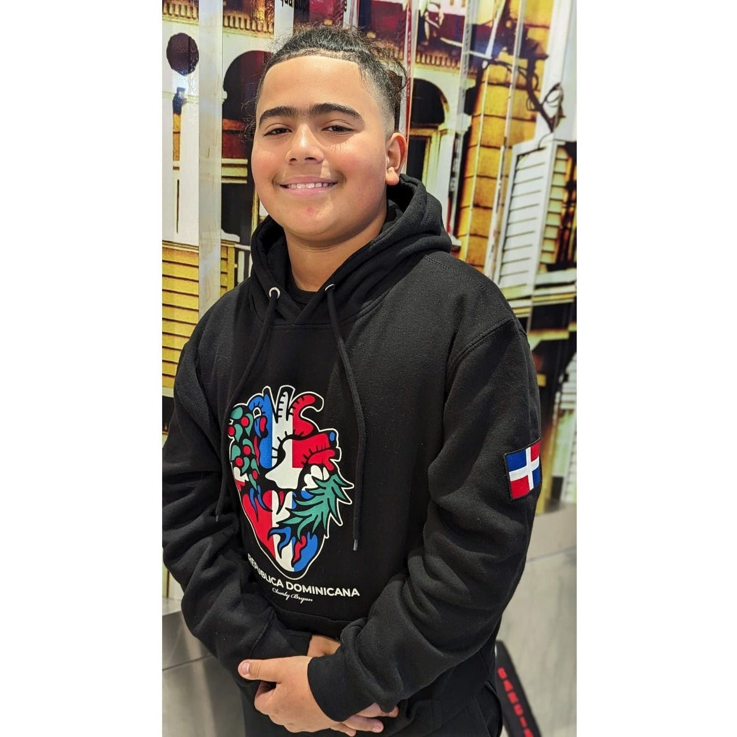 Charly Bryan "República Dominicana"  Premium Heavy Hoodie - Flag in my Heart Collection