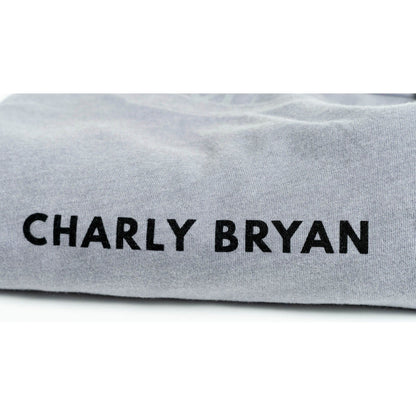 Charly Bryan "Small Logo" Sueded Cotton T-Shirt - Bold Collection, Lightweight and Super Soft