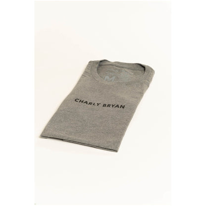 Charly Bryan "Small Logo" Sueded Cotton T-Shirt - Bold Collection, Lightweight and Super Soft