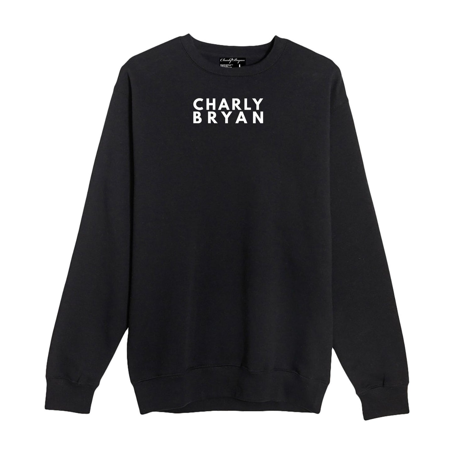 Charly Bryan "Stacked Logo" - Super Soft Crewneck Sweater - Bold Collection