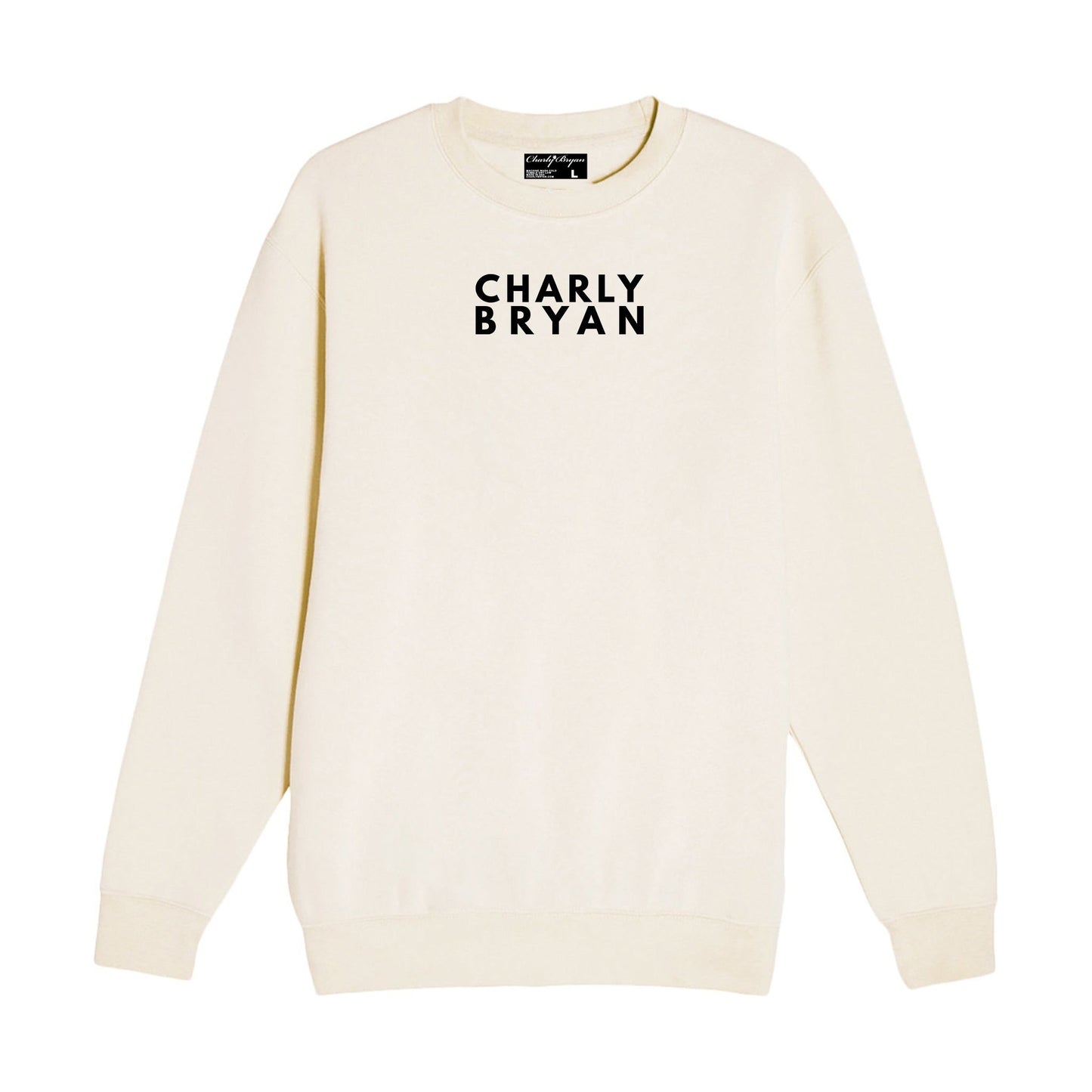 Charly Bryan "Stacked Logo" - Super Soft Crewneck Sweater - Bold Collection