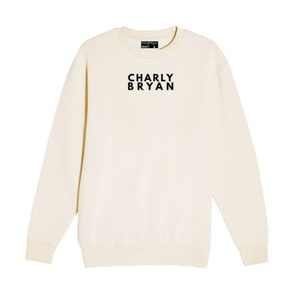 Charly Bryan "Stacked Logo" - Super Soft Crewneck Sweater - Bold Collection