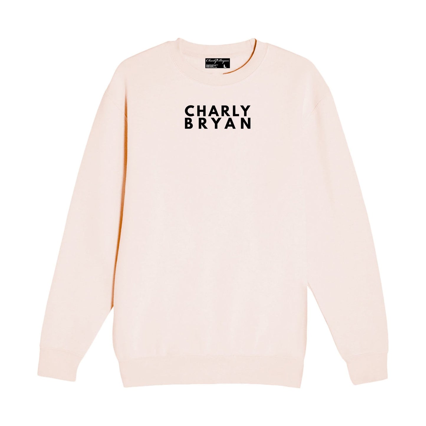 Charly Bryan "Stacked Logo" - Super Soft Crewneck Sweater - Bold Collection