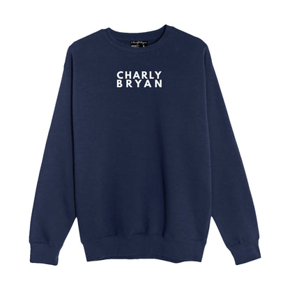 Charly Bryan "Stacked Logo" - Super Soft Crewneck Sweater - Bold Collection