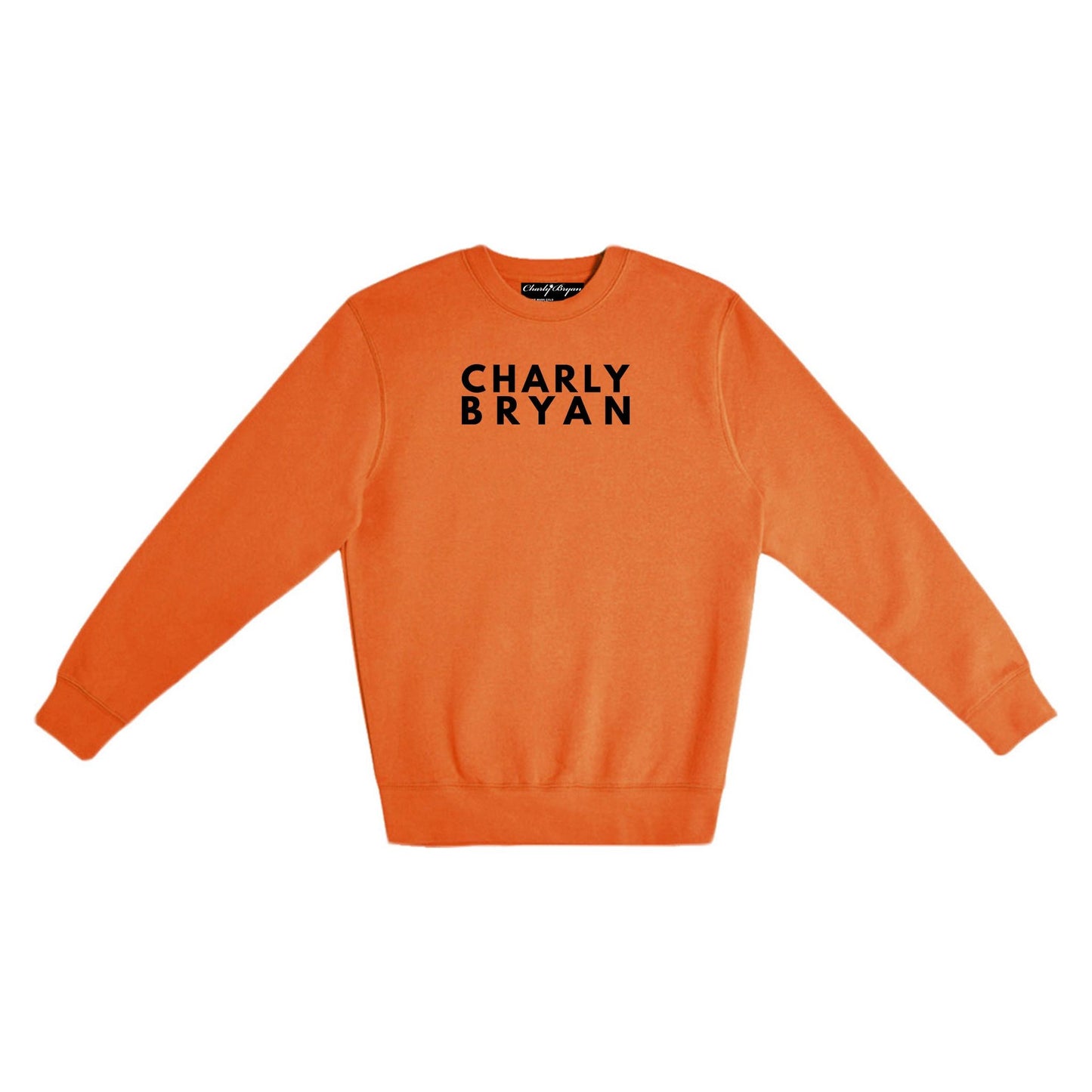 Charly Bryan "Stacked Logo" - Super Soft Crewneck Sweater - Bold Collection