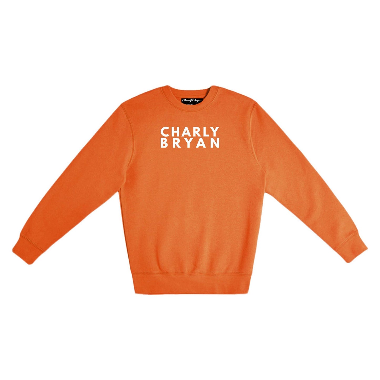 Charly Bryan "Stacked Logo" - Super Soft Crewneck Sweater - Bold Collection