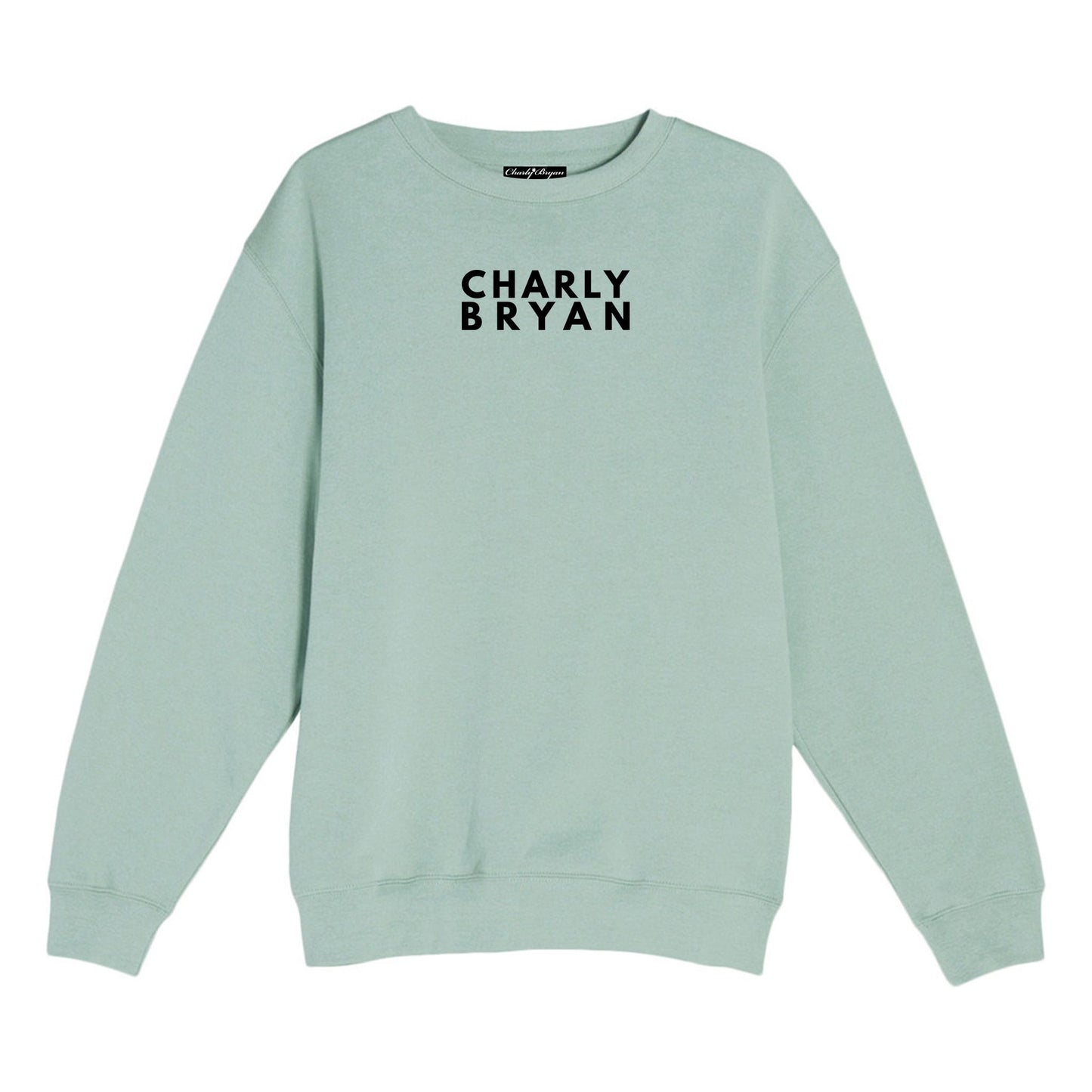 Charly Bryan "Stacked Logo" - Super Soft Crewneck Sweater - Bold Collection