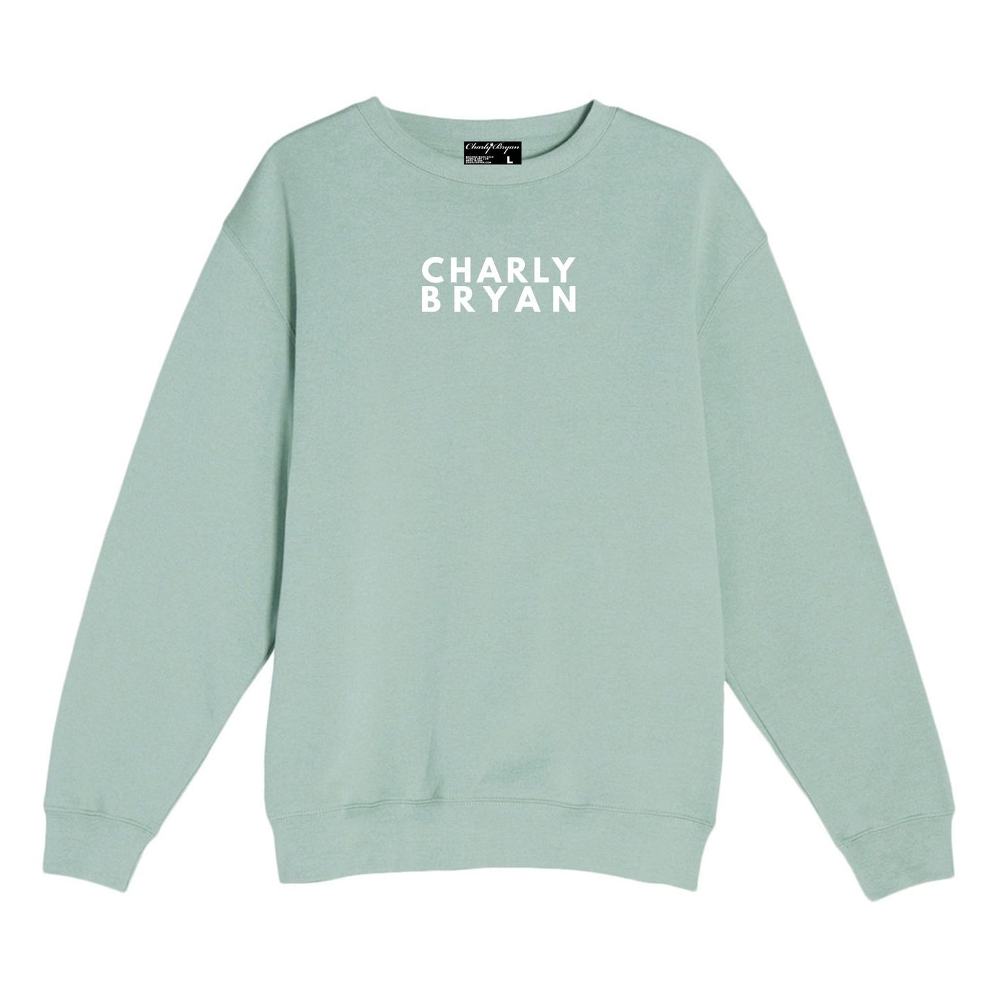 Charly Bryan "Stacked Logo" - Super Soft Crewneck Sweater - Bold Collection