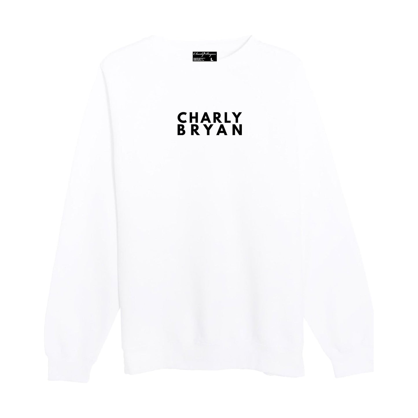 Charly Bryan "Stacked Logo" - Super Soft Crewneck Sweater - Bold Collection