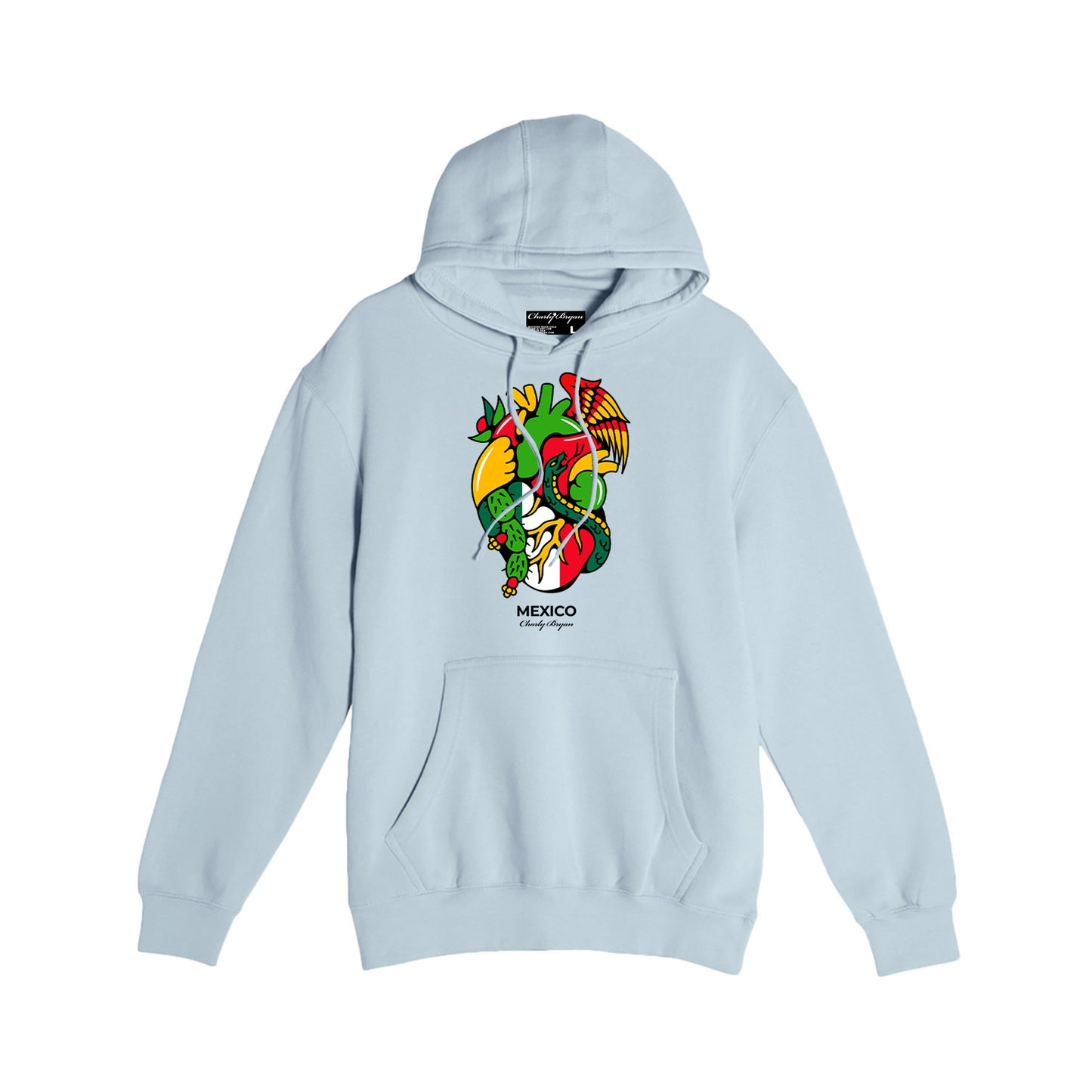 Charly Bryan "Mexico" Hoodie - Flag In my heart hoodie (FREE SHIPPING)