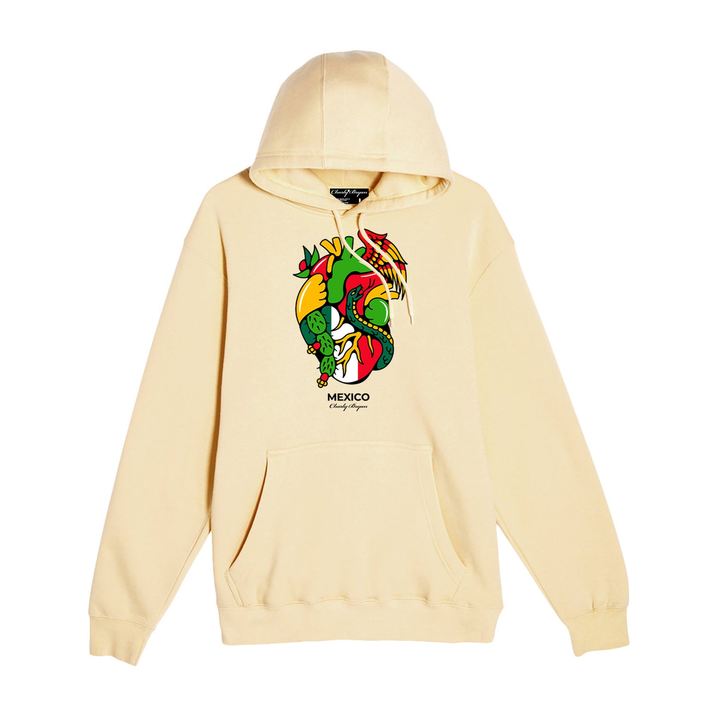 Charly Bryan "Mexico" Hoodie - Flag In my heart hoodie (FREE SHIPPING)