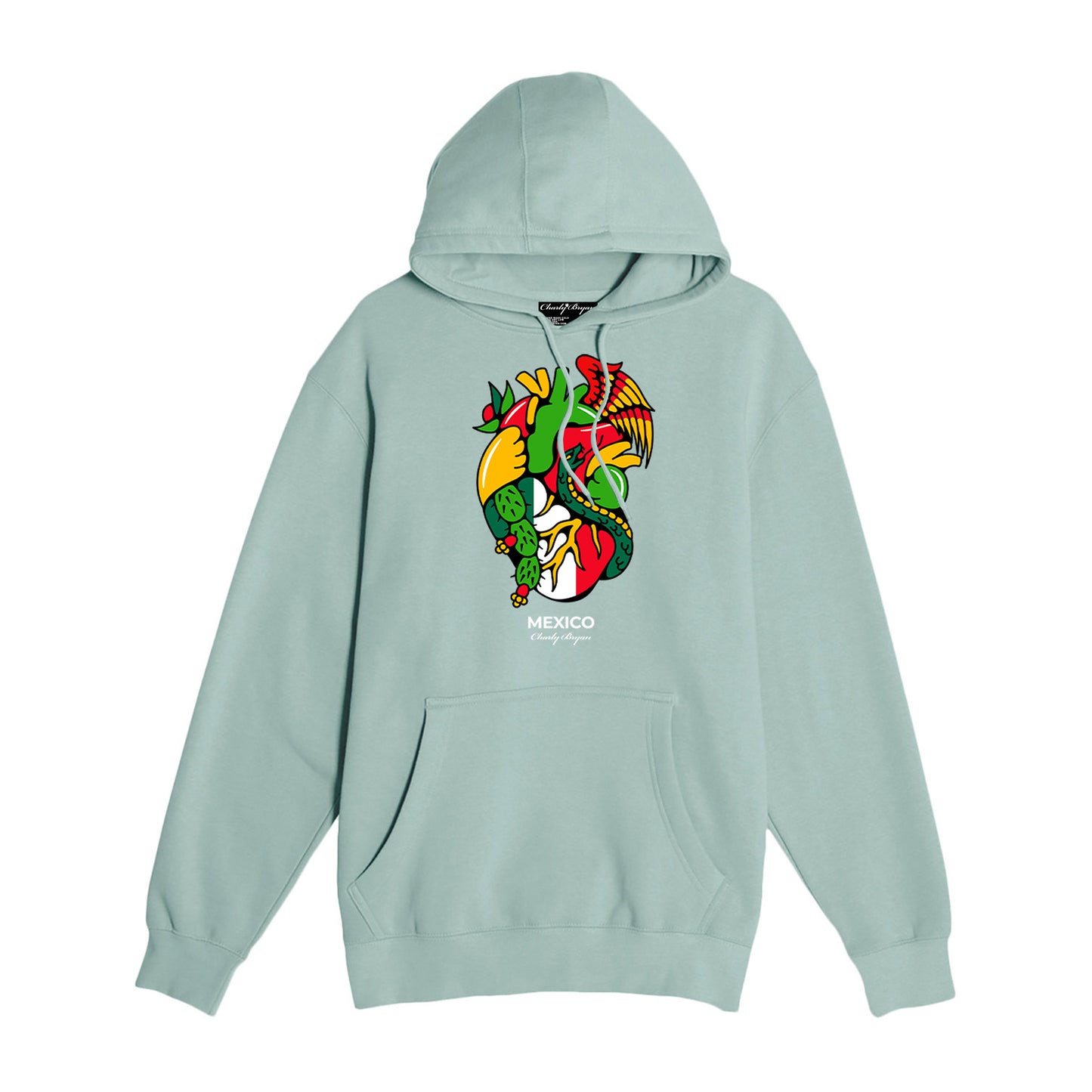 Charly Bryan "Mexico" Hoodie - Flag In my heart hoodie (FREE SHIPPING)