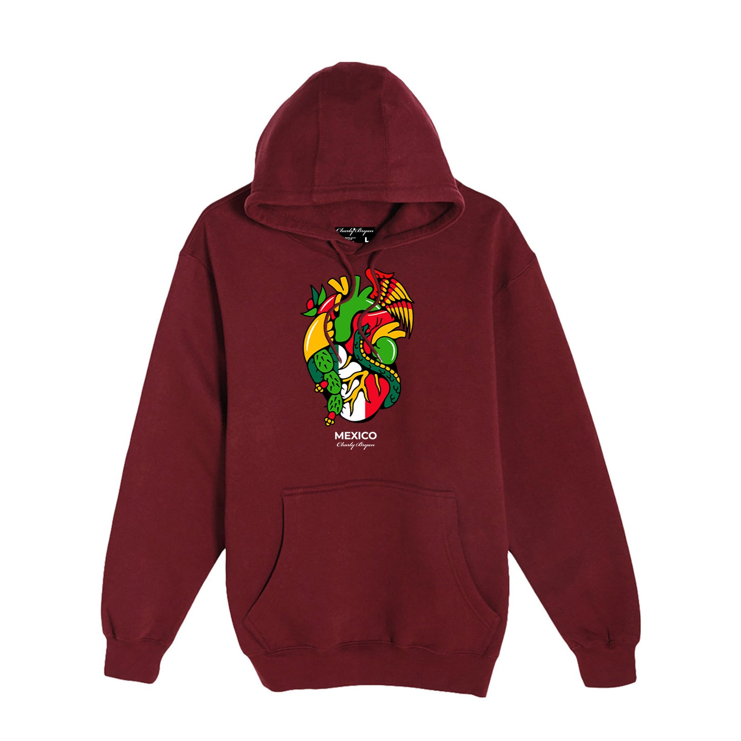 Charly Bryan "Mexico" Hoodie - Flag In my heart hoodie (FREE SHIPPING)