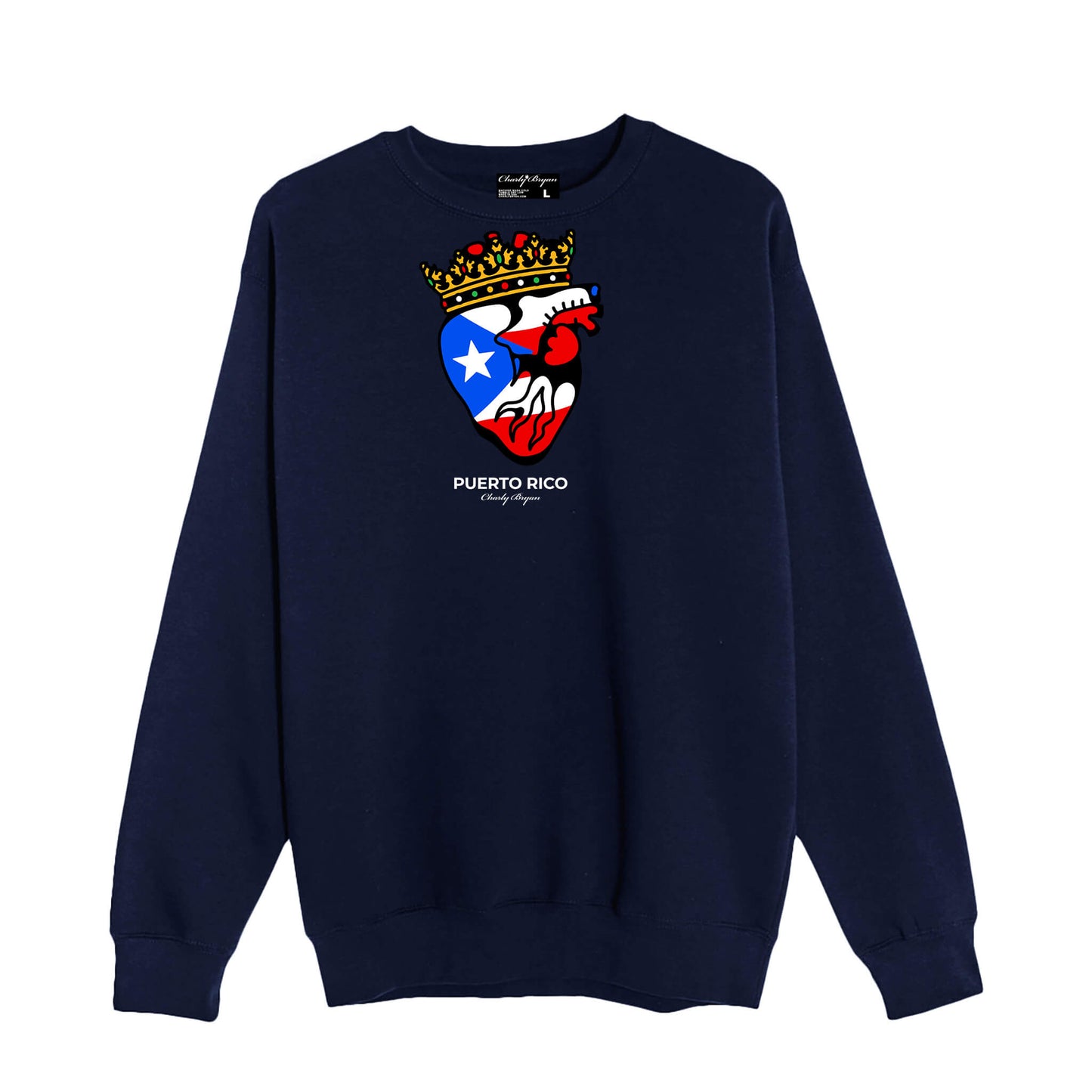 Charly Bryan "Puerto Rico" Crewneck Sweaters- Flag In My Heart Collection