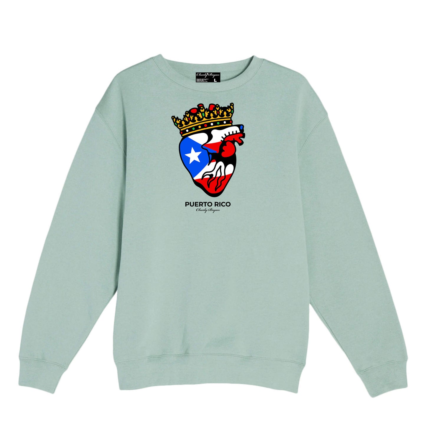 Charly Bryan "Puerto Rico" Crewneck Sweaters- Flag In My Heart Collection