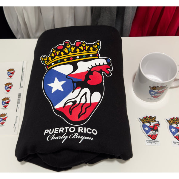 Puerto Rico "Flag in my Heart Collection" Limited Edition Hoodie - (FREE SHIPPING INCLUDED)