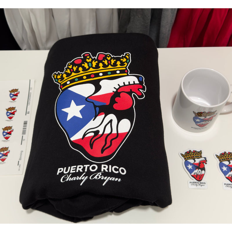 Puerto Rico "Flag in my Heart Collection" Limited Edition Hoodie - (FREE SHIPPING INCLUDED)