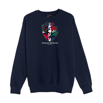 Charly Bryan "Dominican Heart" Crewneck Sweater - Flag in my heart collection