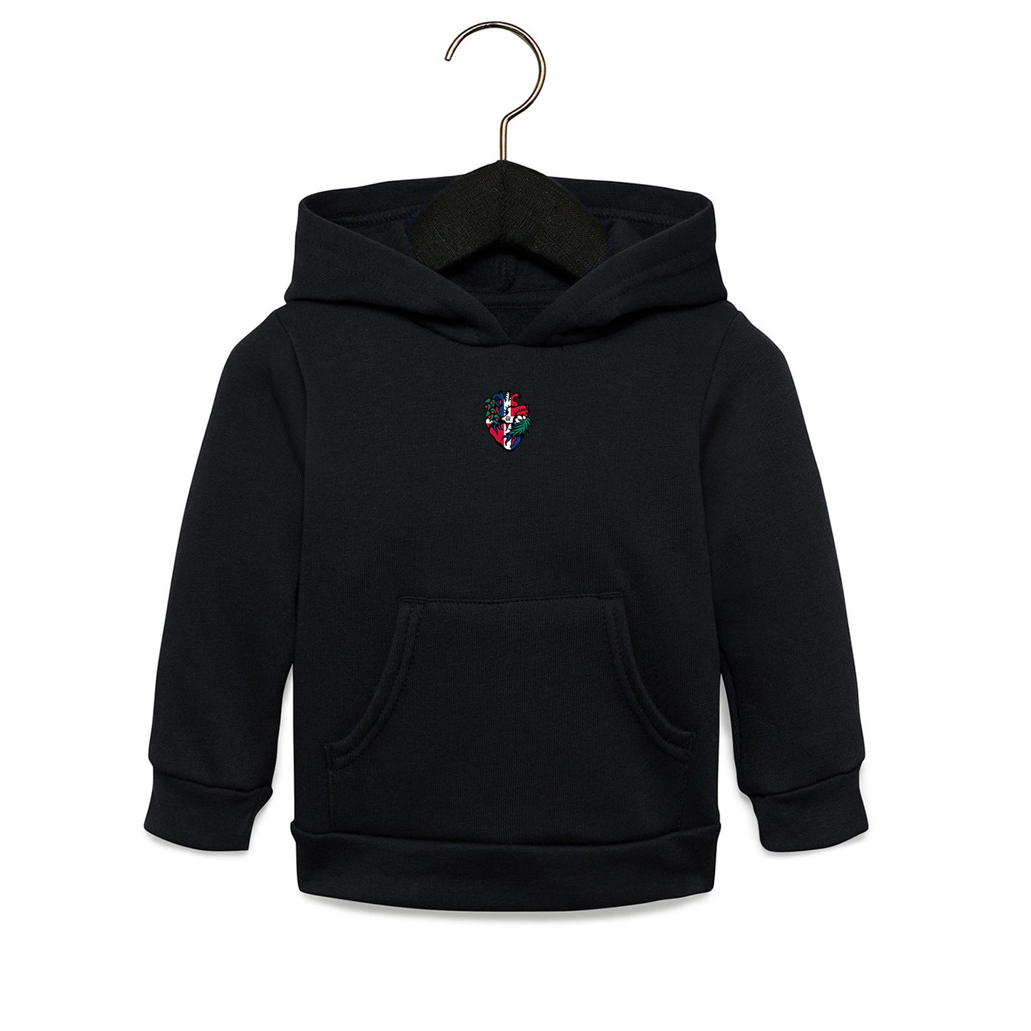 Charly Bryan Dominican Republic Toddler Sponge Fleece Pullover Hoodie - Flag In My Heart Collection