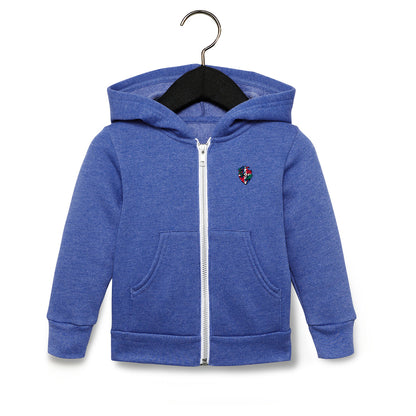 Charly Bryan Dominican Republic Toddler Sponge Fleece Zip Up Hoodie - Flag In My Heart Collection