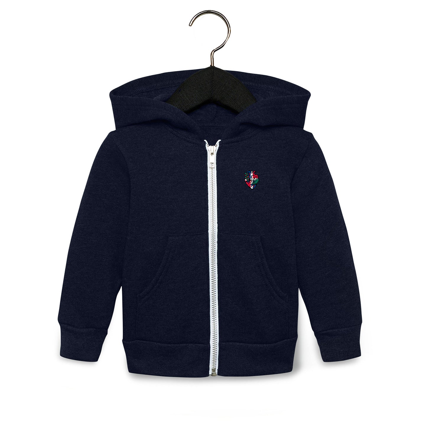 Charly Bryan Dominican Republic Toddler Sponge Fleece Zip Up Hoodie - Flag In My Heart Collection