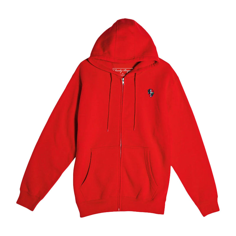 Charly Bryan Zip-Up Hoodies - Flag in my heart Collection - Dominican Republic
