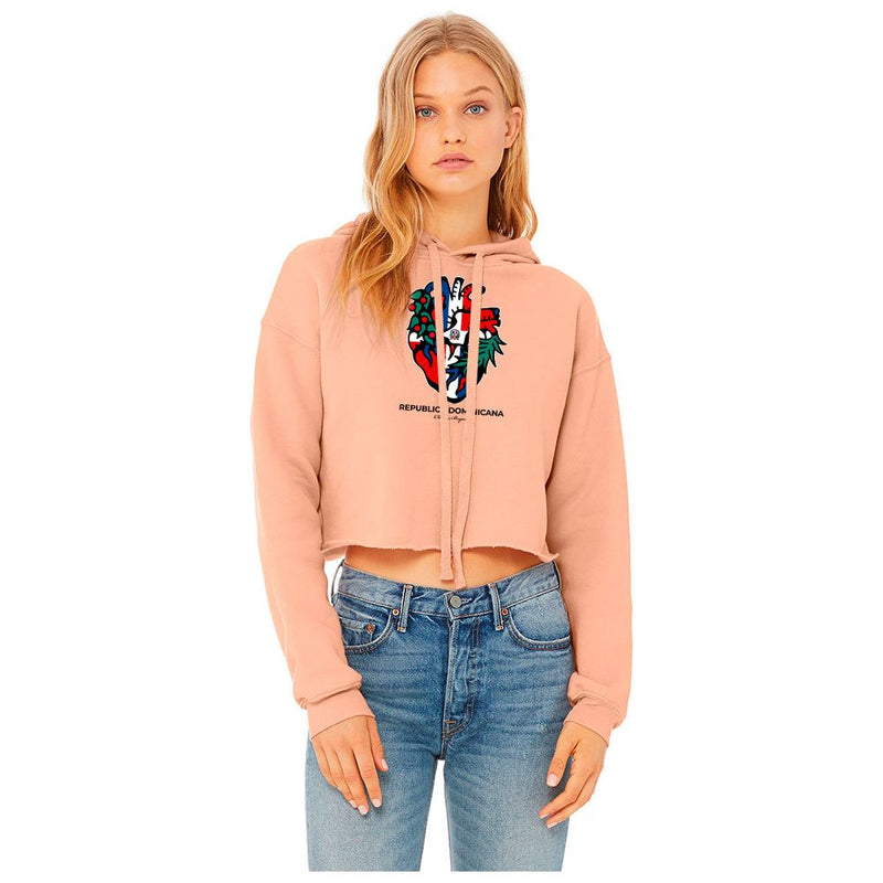 Charly Bryan Ladies' Cropped Fleece Hoodie: Dominican Republic Edition