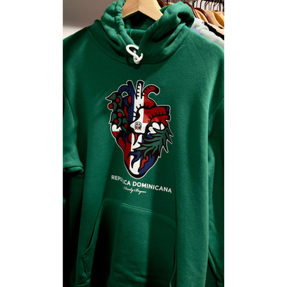 Charly Bryan "Dominican Heart" Super Soft Hoodie - Celtics Green Collection