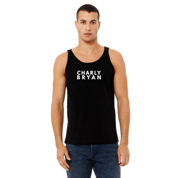 Charly Bryan Stacked Logo Mens Tank Top