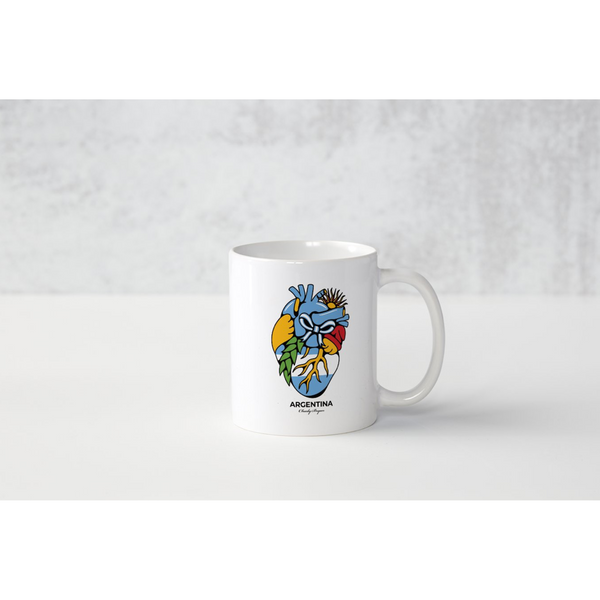 Charly Bryan "Argentina" Coffee Mug - Flag in my heart collection - 2022 World Cup Champions (Free Shipping Included)