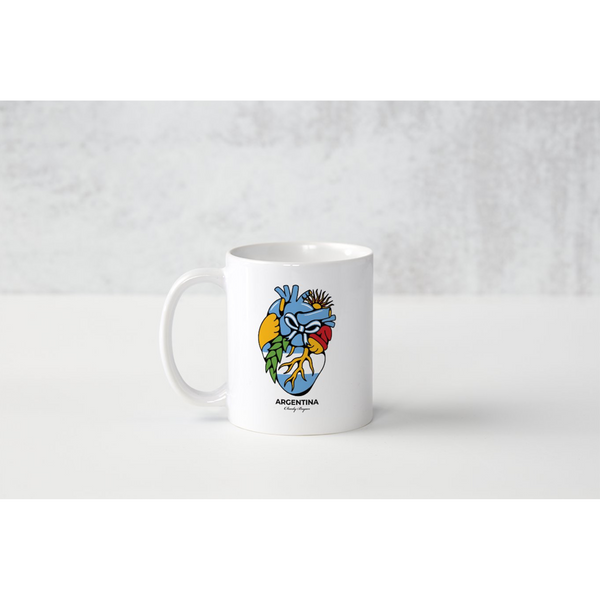 Charly Bryan "Argentina" Coffee Mug - Flag in my heart collection - 2022 World Cup Champions