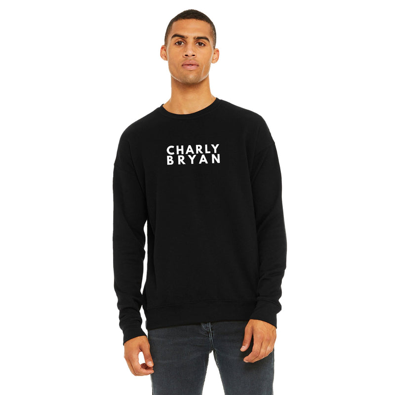 Charly Bryan "Stacked Logo" - Super Soft Crewneck Sweater - Bold Collection