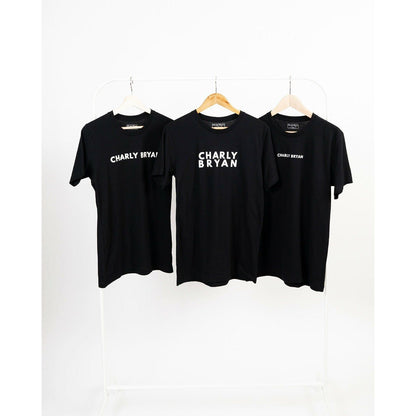 Charly Bryan "Small Logo" Sueded Cotton T-Shirt - Bold Collection, Lightweight and Super Soft